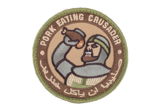 Mil-Spec Monkey Pork Eating Crusader Morale Patch in Arid
